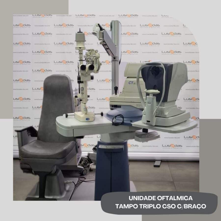Unidade Oftalmica c/ Braço Tampo Triplo CSO